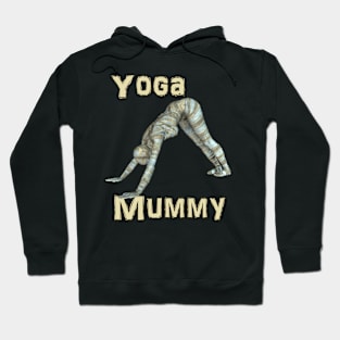 Yoga Mummy Downward Dog Pose Hoodie